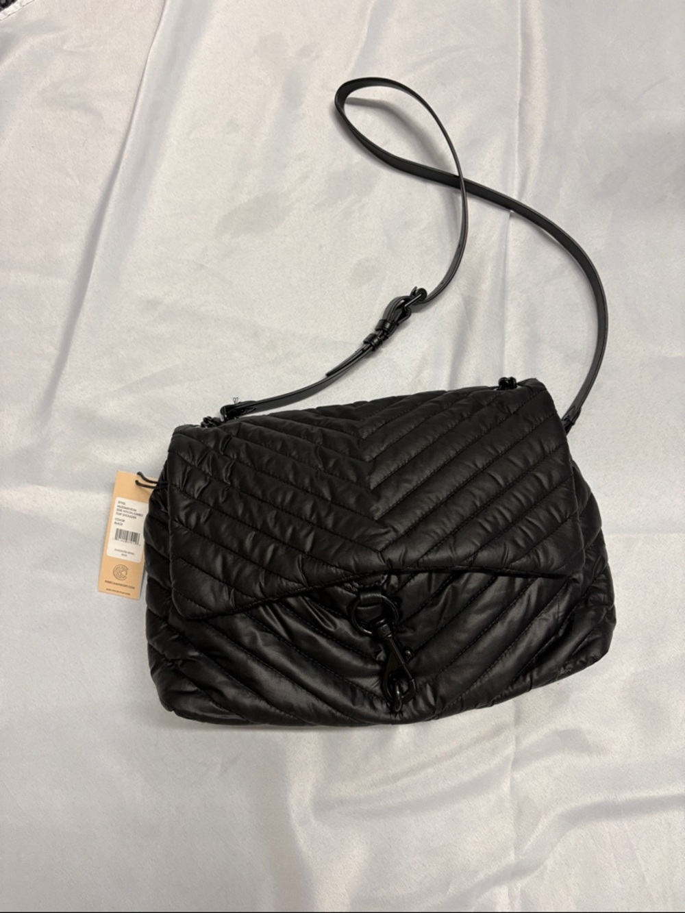 Black Quilted Crossbody Bag by Rebecca Minkoff